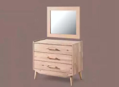 Brown Chest of drawers in the Bedroom brown from Wood with Drawers Furniture